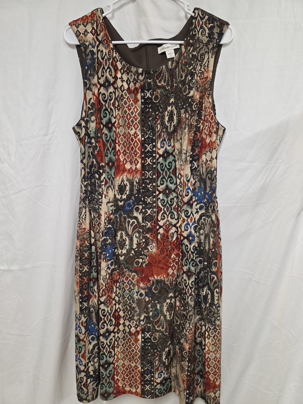 Coldwater Creek Multicolor Sleeveless Print Dress